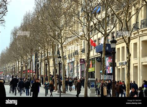 shops on the champs eleise.